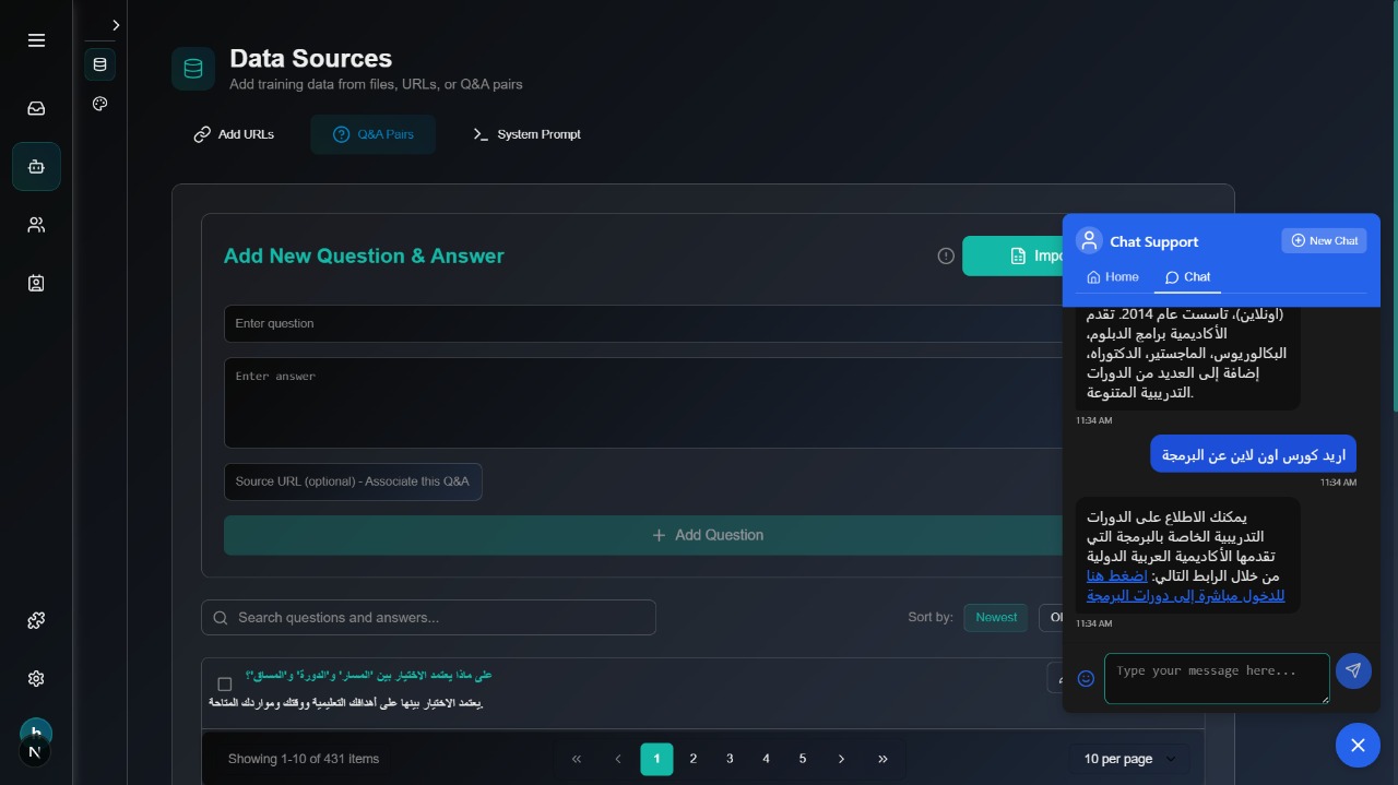 Afandi AI Customer Service Managment System